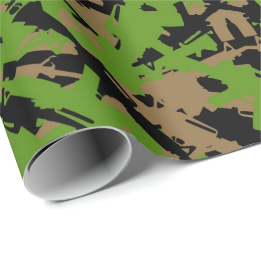AR-15 Camouflage Wrapping Paper Geschenkpapier (Rolleneckpunkt)