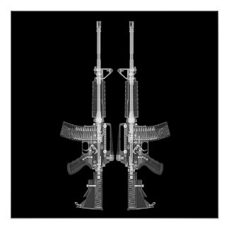 AR-15 CT-Scan-Image HIGH DETAIL POSTER