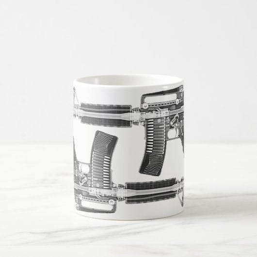 AR-15 CT Scan/RÖNTGENSTRAHL-AUSFÜHRLICHES BILD Kaffeetasse (Mittel)