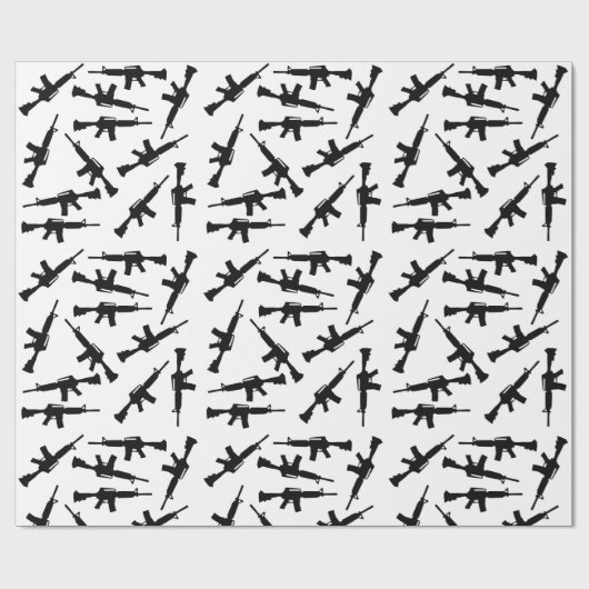 AR-15 Geschenkwrap Geschenkpapier (Flach)