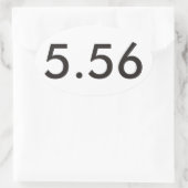 AR-15 Oval Aufkleber (Tasche)