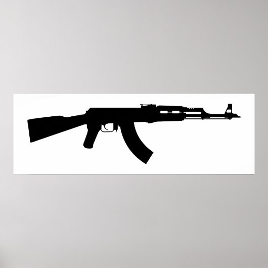 AR-15 Silhouette Poster (Vorne)