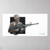 AR-15 Skelett Poster (Vorne)