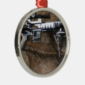 AR-15 taktisch Silbernes Ornament (Rechts)