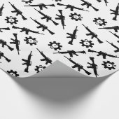AR-15 Thema Geschenkpackung. Geschenkpapier (Ecke)