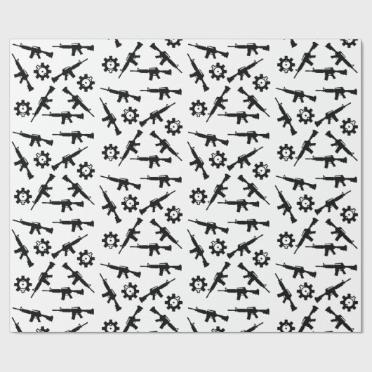 AR-15 Thema Geschenkpackung. Geschenkpapier (Flach)