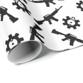 AR-15 Thema Geschenkpackung. Geschenkpapier (Rolleneckpunkt)