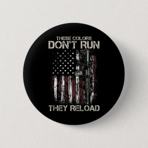 Ar-15 Waffe Amerikanische Flagge Farben laufen nic Button