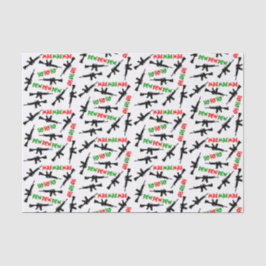 AR-15 Weihnachtspapier HO HO HO HO PEW PEW PEW PEW Seidenpapier