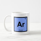 Ar - Argon Chemistry Periodic Table Symbol Kaffeetasse (Links)