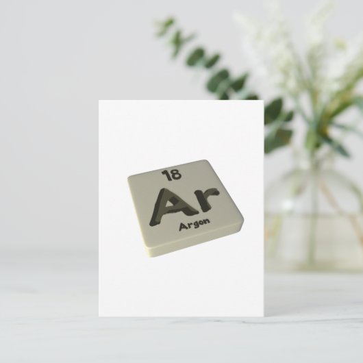 Ar Argon Postkarte (Stehend Vorderseite)