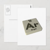 Ar Argon Postkarte (Vorne/Hinten)