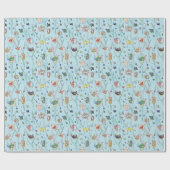 AR Art Nouveau Wrapping Paper Geschenkpapier (Flach)