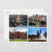AR Buenos Aires - Hauptfinanzzentrum - Postkarte (Vorne/Hinten)