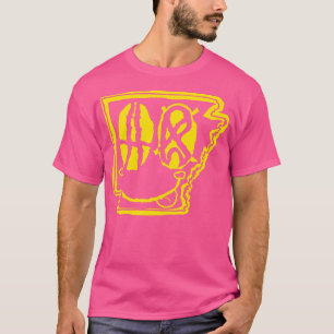 AR Eyes Arkansas Grunge Lächelndes Gesicht Gelbes T-Shirt
