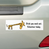 AR-Giraffe Cartoon-Freiwillig-Autoaufkleber Autoaufkleber (Auf Auto)