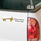 AR-Giraffe Cartoon-Freiwillig-Autoaufkleber Autoaufkleber (Auf Lkw)