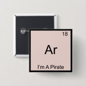 Ar - Ich bin ein Symbol für Pirate Chemistry Eleme Button (Vorne & Hinten)