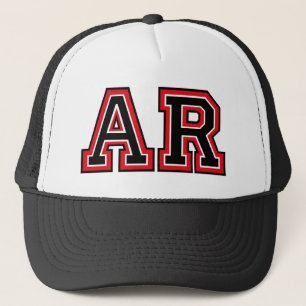 "AR" Monogram Trucker Hat Truckerkappe