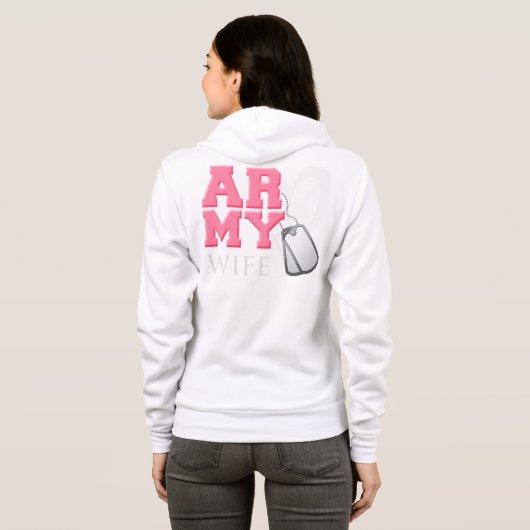AR-MY-Ehefrau Hoodie (Schwarz voll)