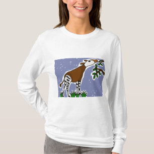AR, Okapi-Kunst-Cartoon T-Shirt
