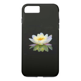ARA ARTIST iPhone 7 Fall - WHITE LOTUS AUF SCHWARZ iPhone 8 Plus/7 Plus Hülle