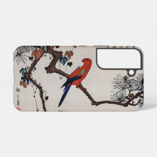 Ara auf Kiefernzweig, Hiroshige Samsung Galaxy Hülle