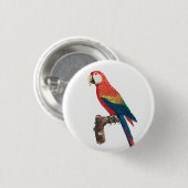 Ara Canga Parrot Button (Vorne & Hinten)