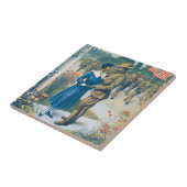 Ära des Vintagen Weltkriegs: Farbiger Mensch ist k Fliese (Seite)