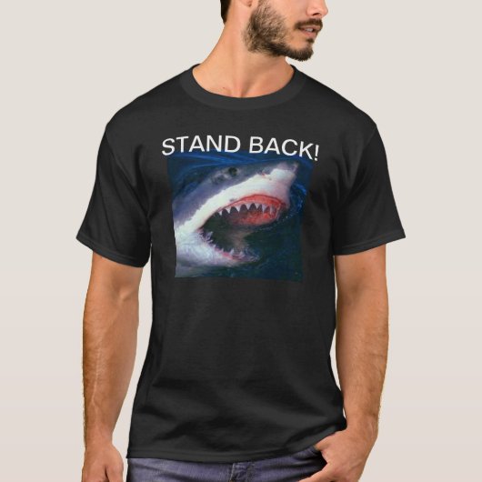ARA MENS FUN T SHIRT - STAND B ACK (SHARK) (Vorderseite)