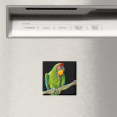 Ara Militaris Grüner Paprot Magnet (In Situ (Geschirrspüler))