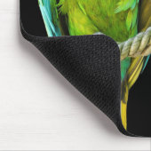 Ara Militaris Grüner Paprot Mousepad (Ecke)