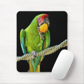 Ara Militaris Grüner Paprot Mousepad (Mit Mouse)