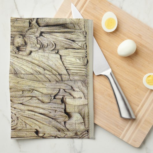 Ara-Pacis-Friede Geschirrtuch (Viertel Falte)