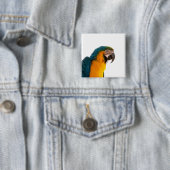 Ara Papagei Foto Button (Beispiel)