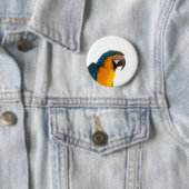 Ara Papagei Foto Button (Beispiel)