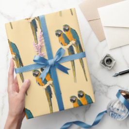 Ara-Papageien-Foto-Geschenkpapier  Geschenkpapier