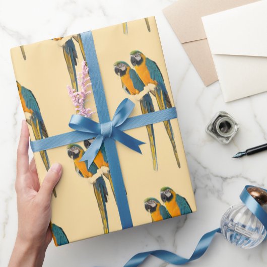 Ara-Papageien-Foto-Geschenkpapier  Geschenkpapier