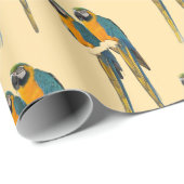 Ara-Papageien-Foto-Geschenkpapier  Geschenkpapier (Rolleneckpunkt)