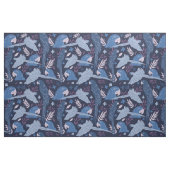 Ara Parrot Blau Rosa tropisches Muster Stoff (Fat Quarter (45,7 x 55,9 cm))