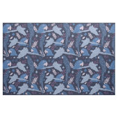 Ara Parrot Blaurosa tropisches Muster Stoff (Yard (91,4 cm))