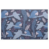 Ara Parrot Blaurosa tropisches Muster Stoff (Fat Quarter (45,7 x 55,9 cm))