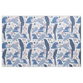 Ara Parrot Blaurosa tropisches Muster Stoff (Yard (91,4 cm))