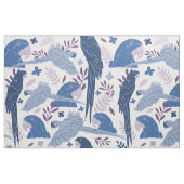 Ara Parrot Blaurosa tropisches Muster Stoff (Fat Quarter (45,7 x 55,9 cm))