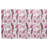 Ara Parrot Pink tropisches Leaf Muster Stoff (Fat Quarter (45,7 x 55,9 cm))