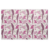 Ara Parrot Pink tropisches Leaf Muster Stoff (Yard (91,4 cm))