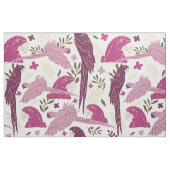 Ara Parrot Pink tropisches Leaf Muster Stoff (Fat Quarter (45,7 x 55,9 cm))