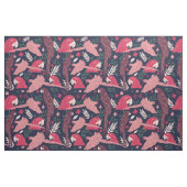 Ara Parrot Red Blue Tropical Pattern Stoff (Fat Quarter (45,7 x 55,9 cm))