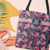 Ara Parrot Tropical Verlass Pattern Monogram Tasche