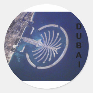 Arab Emirates Dubai Palm-Island Resort (St.K. Runder Aufkleber